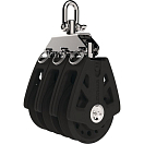 Купить Трехшкивный однообушковый блок Lewmar Syncro 29926003 8 - 10 мм 800 - 1600 кг чёрный 7ft.ru в интернет магазине Семь Футов