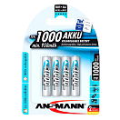 Купить Ansmann 5030882 1000 Micro AAA 950mAh 1x4 Перезаряжаемый 1000 Micro AAA 950mAh Аккумуляторы Серебристый 7ft.ru в интернет магазине Семь Футов