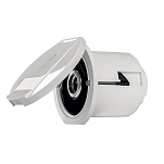 Plastimo 67552 Черный разъем для выхода воды с круглой прямой крышкой White / Black