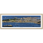 Постер Cен-Мало "Saint-Malo" Филиппа Плиссона Art Boat/OE 339.01.231M 33x95cм в коричневой рамке