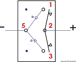 Marina R (ON)-OFF-(ON) toggle switch f. gangways, 14.196.05