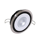 Встраиваемый поворотный светодиодный светильник Lumitec Mirage RGBW 115117 10-30В 0,25-0,43А 6Вт 380лм 5000°К IP67 красный/зеленый/синий/белый свет серебристый/черный корпус