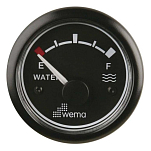 Wema 648010 Blackline Стандартный индикатор уровня воды ЕС  Black 52 mm