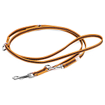 Julius k-9 218GM-OR-DP Прорезиненный тренировочный поводок 14 mm Красный Orange 220 cm
