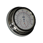  Термогигрометр Delite Vion A100 TH Ø90мм 129x40мм из полированной нержавеющей стали