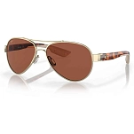 Costa 06S4006-40060356 поляризованные солнцезащитные очки Loreto Золотистый Rose Gold Copper 580P/CAT2
