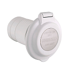 Силовой кабельный разъем Marinco Easy Lock 6343EL-BX 32А 230B IP56 3-контактный двухполюсный однофазный круглой формы, Osculati 14.634.30