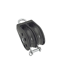 Купить Barton marine 67137 T1 Двойной фиксированный шкив с подшипниками и кронштейном Black 7ft.ru в интернет магазине Семь Футов