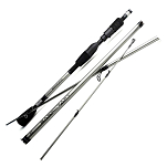 Mustad MR023-BCB2-M-7 Basscraft Удочка для мультипликатора  Silver / Black 2.13 m
