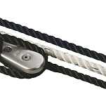Plastimo 51376 Полиэстер 220 m 3 Стрэнд Веревка Серебристый Black 14 mm