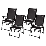 Aktive 61146 Складной стул для улицы Slim 4 units Серебристый Black