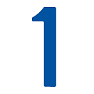 Купить Регистрационная цифра «1» для паруса Bainbridge SN230BU1 230мм синяя из самоклеящейся ткани 7ft.ru в интернет магазине Семь Футов