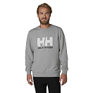 Купить Helly hansen 34000_950-XL Толстовка Толстовка Logo Crew Серый Grey Melange XL 7ft.ru в интернет магазине Семь Футов