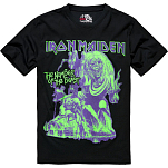 Brandit 61050-11002-7XL Футболка с коротким рукавом Iron Maiden Number of the Beast I Фиолетовый Black 7XL