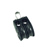Barton marine 7805210 630kg 12 mm Двойной фиксированный шкив Black 58 x 115 mm