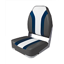 Купить Сиденье мягкое складное High Back Rainbow Boat Seat, чёрно-белое Newstarmarine 75107CBW 7ft.ru в интернет магазине Семь Футов