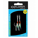 Купить Explorer tackle EXACS10 Coast Single Вспомогательный крючок Белая Grey 1/0  7ft.ru в интернет магазине Семь Футов