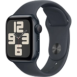 Apple MXE93QL/A  Watch SE GPS 40mm Sport Band Черный  Midnight Aluminium / Midnight M-L
