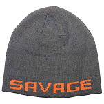 Savage gear 73738 Шапка Logo Серый  Rock Grey / Orange