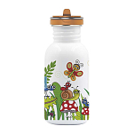 Laken BSFBI Стальная крышка Space Bichitos бутылка 500ml Бесцветный Multicolor