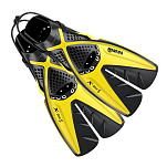 Ласты для снорклинга разрезные с открытой пяткой Mares X-One-S 410338 размер 35-38 желтый