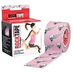 Rock tape 21636-5cmx5m кинезиологическая лента Standard 5 cmx5m Pink / Black 10x10x10