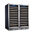 Купить Винный шкаф двухзонный с двумя дверцами Libhof Sommelier SOD-254 Silver 1190х680х1397мм на 254 бутылки серебристый встраиваемый/отдельностоящий 7ft.ru в интернет магазине Семь Футов