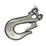 Крюк такелажный самозакрывающийся с вилкой Homer 002723 для цепи 1/4" - 6 мм