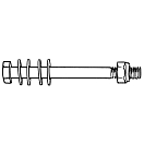 Купить Болт для крепления якорного роульса Batsystem P1302 M10 110 мм 7ft.ru в интернет магазине Семь Футов