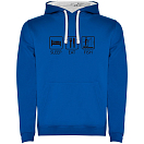 Купить Kruskis SU1067030501S007 Толстовка с капюшоном Sleep Eat And Fish Two-Colour Голубой Royal Blue / White L 7ft.ru в интернет магазине Семь Футов