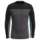 Купить Smartwool SW0025700111.L Базовый слой с длинным рукавом Classic Thermal Merino Colorblock Crew Charcoal H / Black L 7ft.ru в интернет магазине Семь Футов