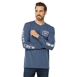 Salty crew 20135284-NVYHEA-M Футболка с длинным рукавом Stealth Standard Голубой Navy Heather M