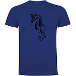 Kruskis CA65500405K211 Футболка с коротким рукавом Seahorse Tribal Голубой Royal Blue XL