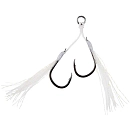 Купить Asari ASML-2/0 Micro Slow Luminous Double вспомогательный крюк White / Grey 2/0 7ft.ru в интернет магазине Семь Футов