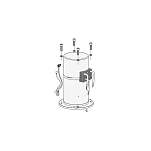 Quick 390458 Запчасть для двигателя маневрового винта BTQ 185T 12V 4300W Black / Grey 30x20x20