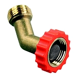 Jr products 342-62225 Соединитель шланга 45° Золотистый Bronze / Orange