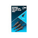 Nash T8751 Speed Ezi Drop Свинцовые зажимы Бесцветный Khaki