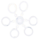 Mikado AMF19-6 Pellet Bands Method Feeder Кольца Бесцветный Clear 6 mm 
