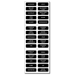 Blue sea systems 661-8030 DC Panel Basic 30 Набор этикеток Черный Black