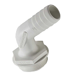 Trudesign 1802152 Aquavalve 1 1/2´´ 120° Резьбовой шланг разъем Бесцветный White 38 mm