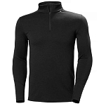 Helly hansen 49363_990-L Базовый слой с длинным рукавом Lifa Merino Midweight Черный Black L