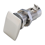 Пружинная защелка запор Flush Lock с прямоугольной кнопкой 36x24мм тип B из нержавеющей стали/латуни, Osculati 38.179.51