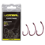 Canibal CN23HO0306 Curve Shang Крючки С Одним Глазком Nickel 6