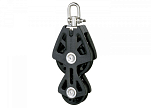LEWMAR 29929031BK Двойной блок скрипки с вертлюгом / 14 мм / подшипник скольжения