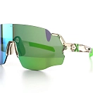Спортивные очки с диоптриями HILX Savage (L) Shiny Crystal Grey Green / Green Lens, rx-562/hsa00417-sv4gn14