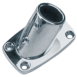 Sea-dog line 354-2861601 Rectangular Chrome Zinc 60º Железнодорожные базы Серебристый 7/8´´ 