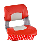 Кресло складное мягкое SKIPPER, цвет серый/красный (упаковка из 2 шт.) Marine Rocket MR10057_pkg_2