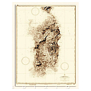 Купить Istituto idrografico 100159 Исторические морские карты острова Сардиния Золотистый 7ft.ru в интернет магазине Семь Футов