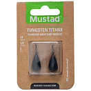 Купить Mustad MTW012-TX-14-2 Вольфрам TitanX Teardrop Drop Shot Вести Черный Black 14 g  7ft.ru в интернет магазине Семь Футов
