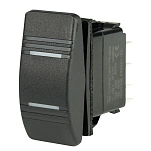 Bep marine 1001808 DPDT Contura 20A 12V 15A 24V 1/4´´ Вкл-выкл-вкл Двойной полюс 2 Вел выключатель Black